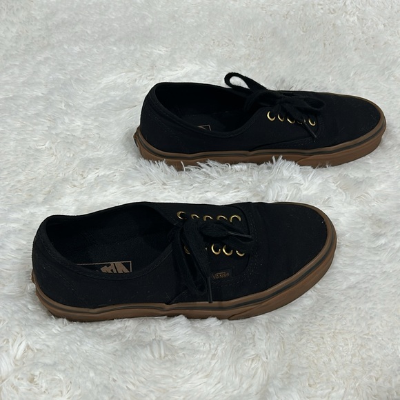 VANS BLACK BROWN AUTHENTIC SHOES - Picture 2 of 2